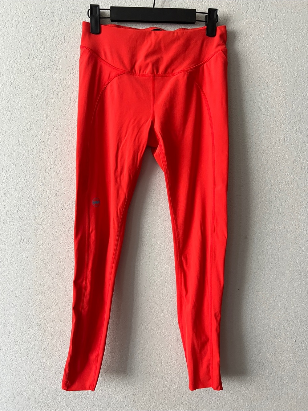Janji Women’s 7/8 Pace Tight Groundwork Knit Size XS Orange/Res